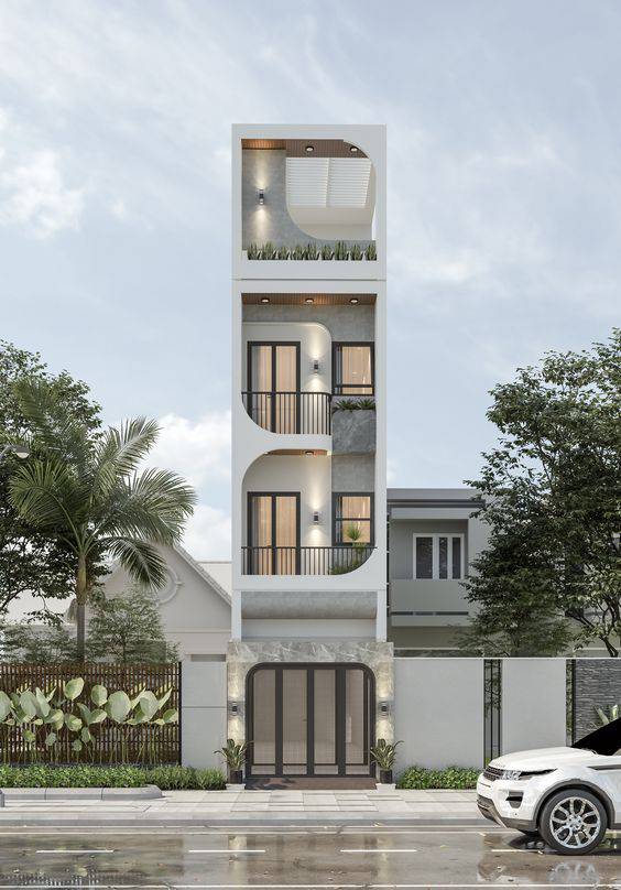 Nhà phố đẹp 4 tầng